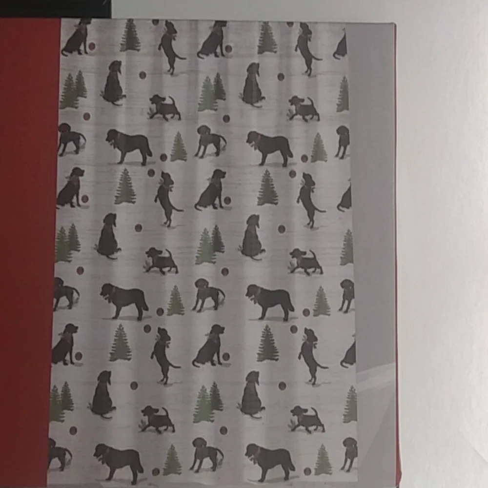 Avanti Home " Holiday Hounds Shower Curtain - Picture 2 of 2